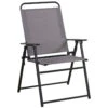 Living Accents Black Steel Frame Sling Chair Gray -Traeger Shop 8026910 A.eps High 29526.1680445068