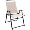 Living Accents Black Steel Frame Sling Chair Tan -Traeger Shop 8026911 A.eps High 16681.1680445151