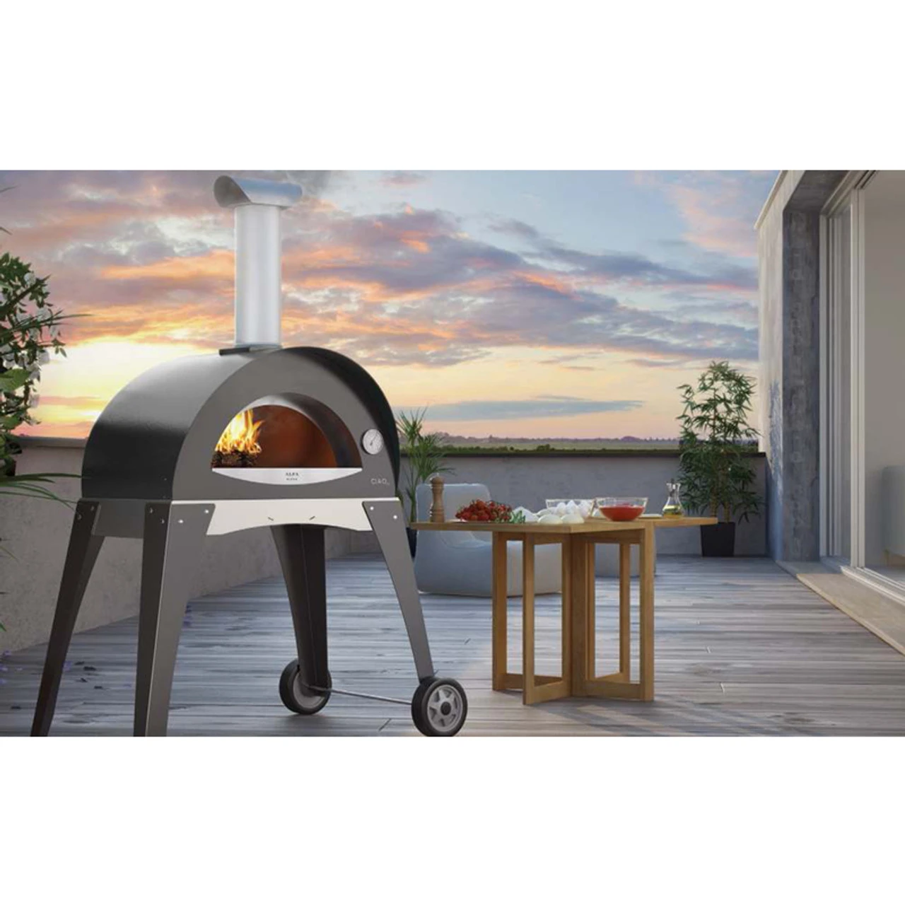 Alfa Outdoor Pizza Oven Ciao Gray 4 Alfa Outdoor Pizza Oven Ciao Gray - Image 2