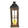 Evergreen Meadow Creek Black & Brown Metal/Wood 20 In. Decorative Lantern -Traeger Shop 8050433 A.eps High 38243.1645456528