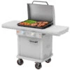 LoCo 2 Burner Liquid Propane Outdoor Griddle With Hood Gray