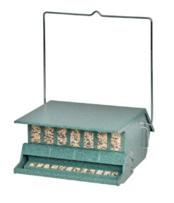 Audubon Wild Bird 9 Lb Steel Hopper Bird Feeder 1 Ports