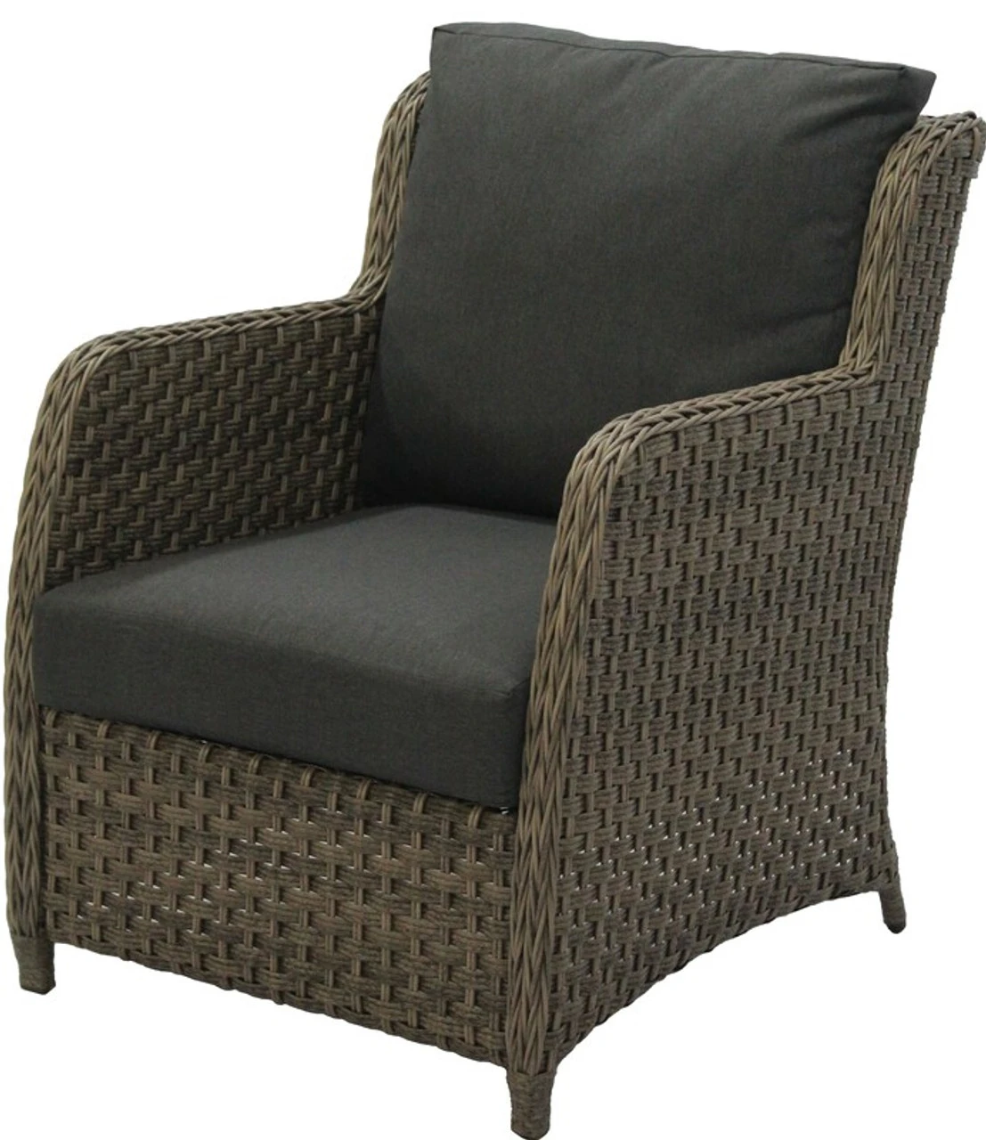 Living Accents Ashton Brown Steel Deep Seating Chair Charcoal 2pc. 3 Living Accents Ashton Brown Steel Deep Seating Chair Charcoal 2pc.