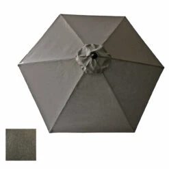 Living Accents Camas 9 Ft. Tiltable Brown Patio Umbrella