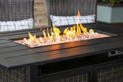 Living Accents Milano 7 Pc Black High Dining Fire Pit Set Gray -Traeger Shop milano 3 06393.1638848691