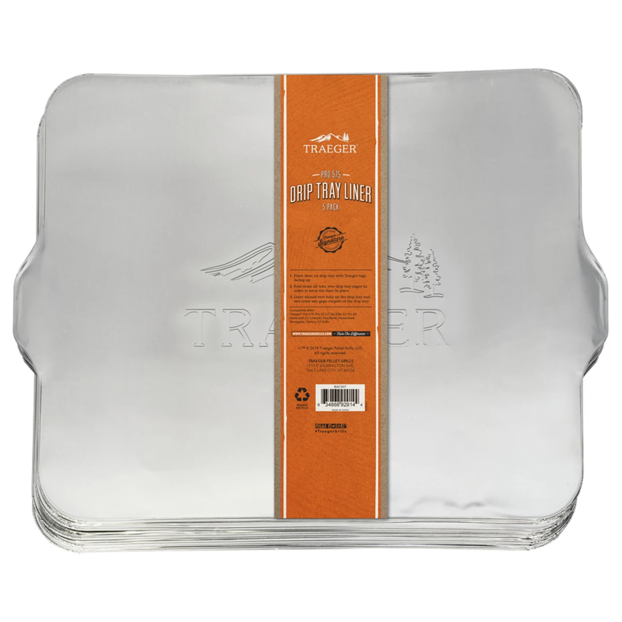 Traeger BAC507Aluminum Drip Tray Liner For Pro 20, Century 22, Eastwood 22, Elite 22, Pro 22, Heartland 3 Traeger BAC507Aluminum Drip Tray Liner For Pro 20, Century 22, Eastwood 22, Elite 22, Pro 22, Heartland