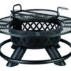 Living Accents Ranch Wood Fire Pit/Grill 47 In. H X 29 In. W X 29 In. D Steel -Traeger Shop ranch pit 80680.1638848680