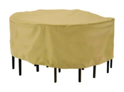 Classic Accessories 94 Inch Brown Polyester Dining Set Cover